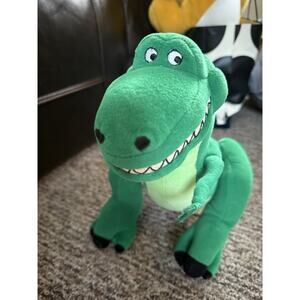 Disney Pixar~Toy Story~REX Green Dinosaur Jointed Legs 24" Plush T-Rex Stuffed